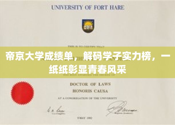帝京大学成绩单，解码学子实力榜，一纸纸彰显青春风采