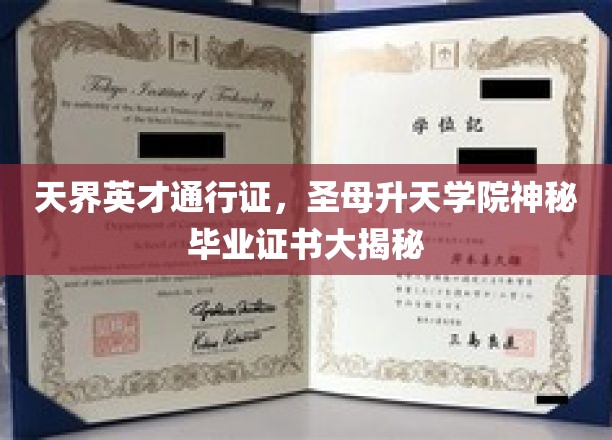 天界英才通行证，圣母升天学院神秘毕业证书大揭秘