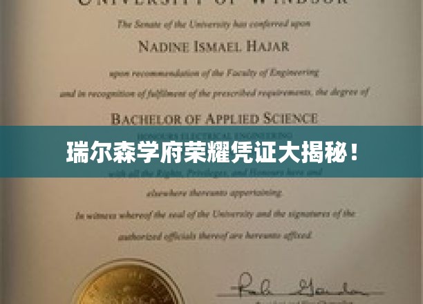 瑞尔森学府荣耀凭证大揭秘！