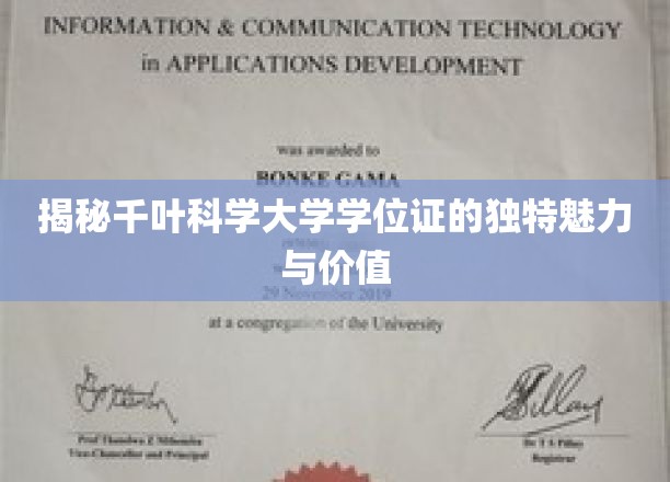 千叶科学大学学位证，探寻学术殿堂的荣耀与象征