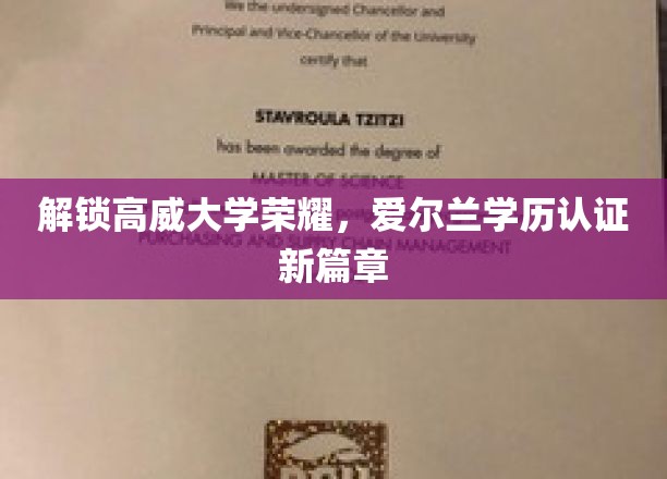 开启高威大学荣耀之旅，开启爱尔兰学历认证的新篇章