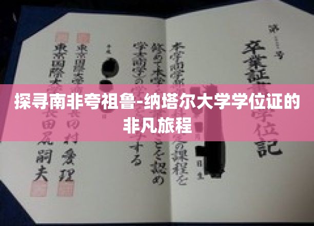 南非夸祖鲁-纳塔尔大学学位证背后的传奇之旅