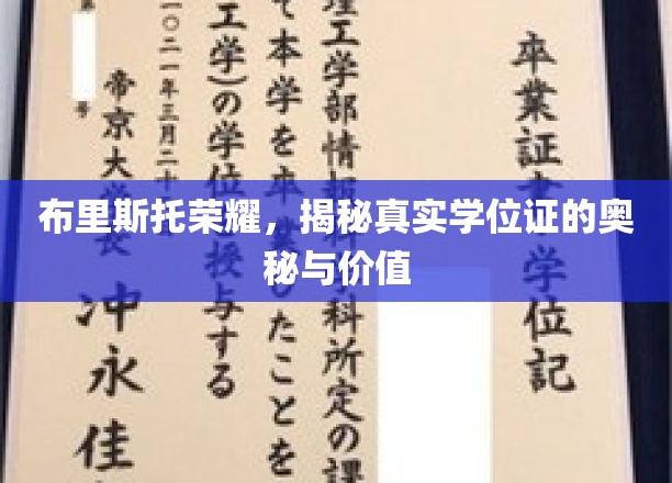 布里斯托荣耀，揭秘真实学位证的奥秘与价值