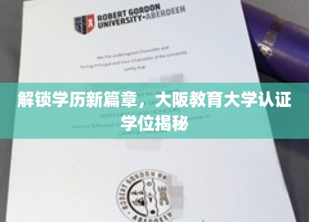 解锁学历新篇章，大阪教育大学认证学位揭秘