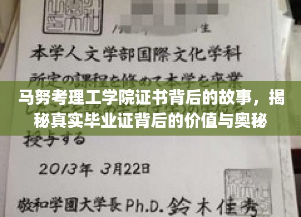 揭开马努考理工学院证书面纱，探寻毕业证的无形价值与传奇背后