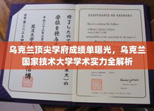 乌克兰国家技术大学，揭秘欧洲教育明珠的学术实力与辉煌成就