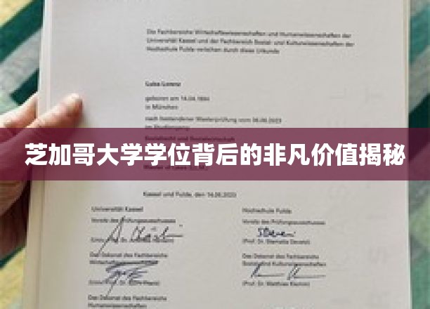 芝加哥大学学位背后的非凡价值揭秘