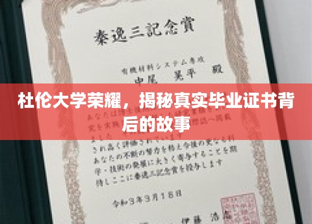 杜伦荣耀揭秘，毕业证书背后的传奇历程