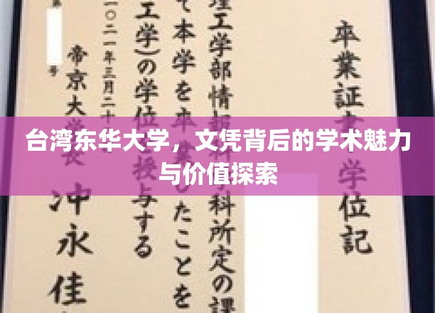 台湾东华大学文凭，揭秘其学术魅力与深远价值