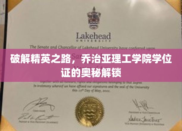 乔治亚理工学院学位证背后的秘密，解锁精英教育的神秘面纱