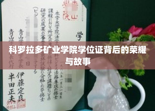 科罗拉多矿业学院学位证背后的荣耀与故事