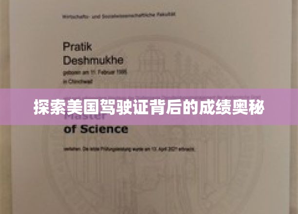 解码美国驾照背后的神秘成就之路