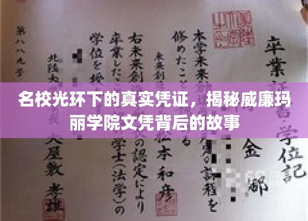 探寻威廉玛丽学院文凭背后的名校传奇与真实面纱