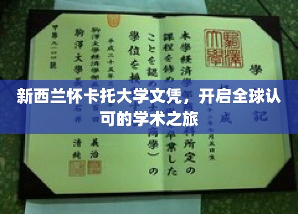 全球通行证，怀卡托大学文凭，成就你的国际学术梦想