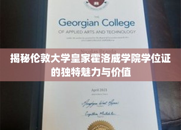 伦敦大学皇家霍洛威学院学位证，探寻其非凡魅力与宝贵价值