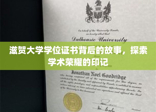 滋贺大学学位证书背后的故事，探寻学术荣耀的印记