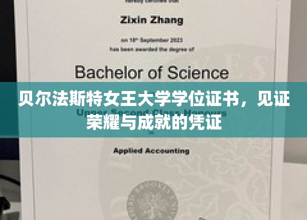 荣耀见证，贝尔法斯特女王大学学位证书，成就之路的里程碑