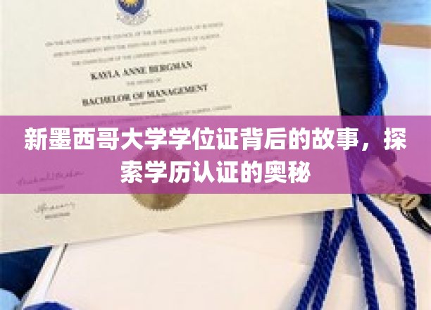 新墨西哥大学学位证背后的故事，揭秘学历认证的奥秘