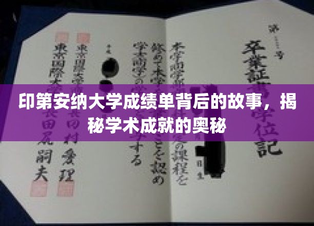解码印第安纳大学成绩单，揭开学子卓越背后的秘密