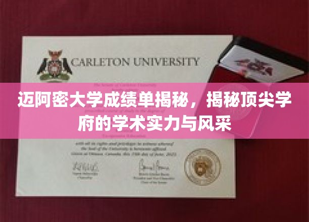 迈阿密大学成绩单揭秘，揭秘顶尖学府的学术实力与风采