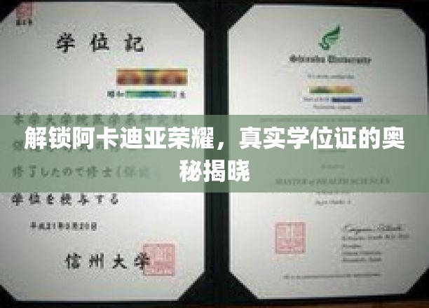 阿卡迪亚荣耀学位证之谜，揭开学历认证的神秘面纱