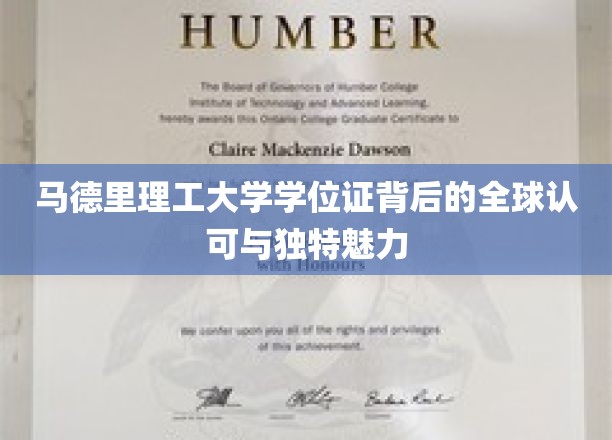 马德里理工大学学位证背后的全球认可与独特魅力