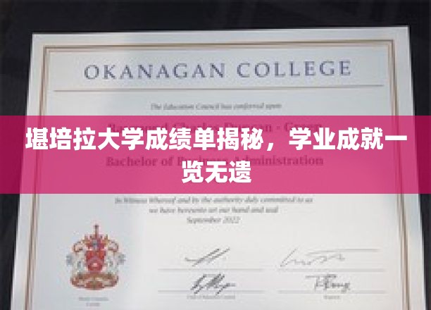 解锁堪培拉大学成绩单，一窥学子学业辉煌瞬间