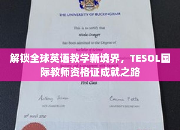 跨越语言边界，TESOL国际教师资格证引领英语教学新时代