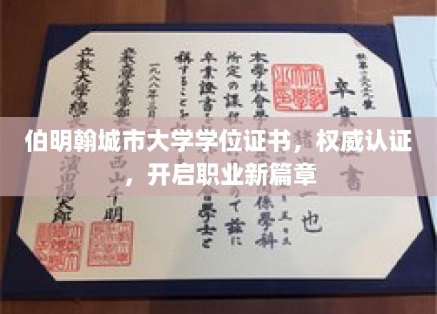 伯明翰城市大学学位证书，权威认证，开启职业新篇章