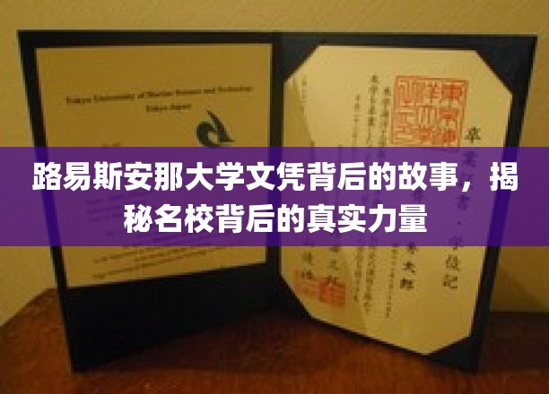 路易斯安那大学文凭背后的故事，揭秘名校背后的真实力量