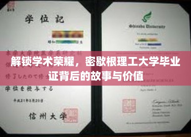 解码荣耀，揭秘密歇根理工毕业证的非凡之路