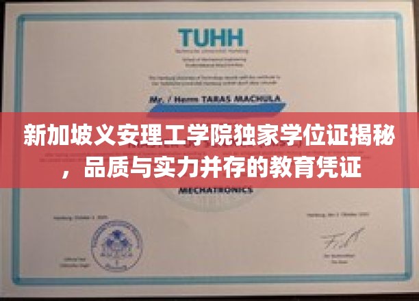 新加坡义安理工学院独家学位证揭秘，品质与实力并存的教育凭证