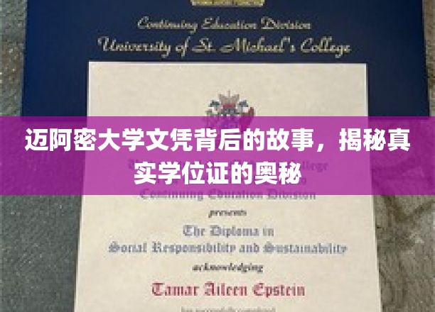 迈阿密大学文凭探秘，一纸学位证背后的真实世界