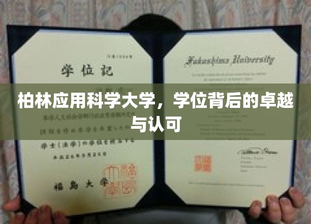 柏林应用科学大学，学位背后的卓越与认可