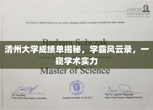 清州学霸风云，成绩单背后的学术实力大揭秘