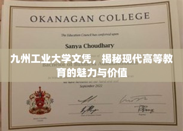 文凭背后的故事，九州工业大学揭秘高等教育的真谛