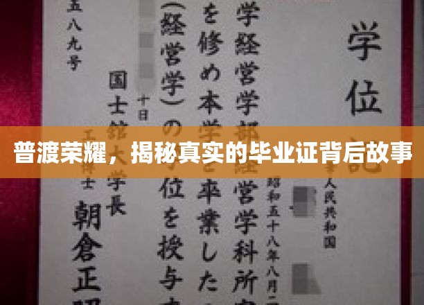 毕业证书背后的荣耀征程，揭秘真实学位背后的故事