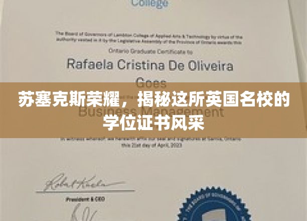 苏塞克斯荣耀，一睹英国名校学位证书的风采