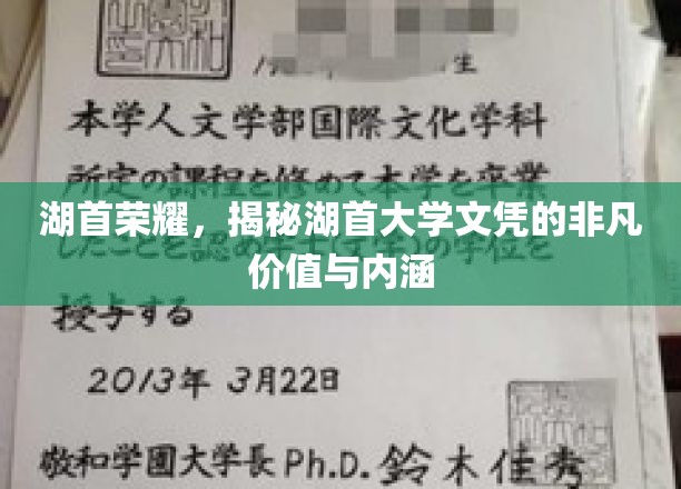 湖首文凭之光，揭秘其背后的独特魅力与无限潜能