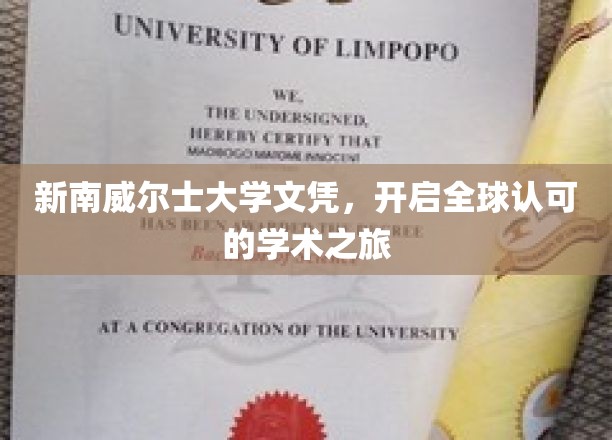 新南威尔士大学文凭，开启全球认可的学术之旅