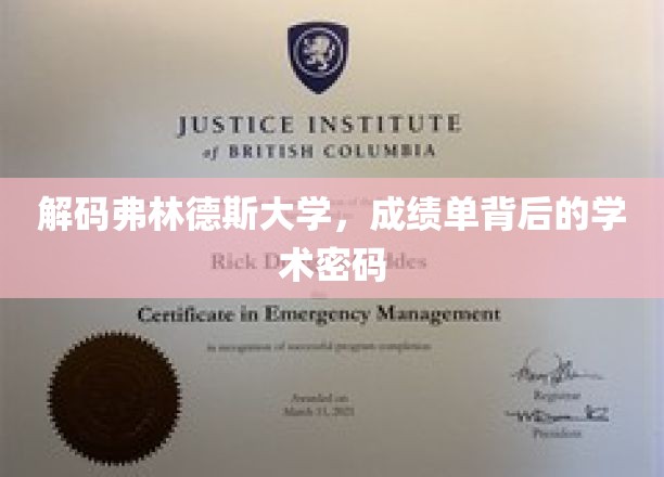 揭示弗林德斯大学成绩单的学术奥秘