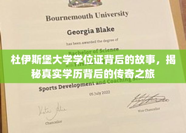 杜伊斯堡大学学位证背后的故事，揭秘真实学历背后的传奇之旅