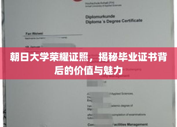 探寻朝日大学荣耀证书，毕业证书中的不凡价值与迷人风采