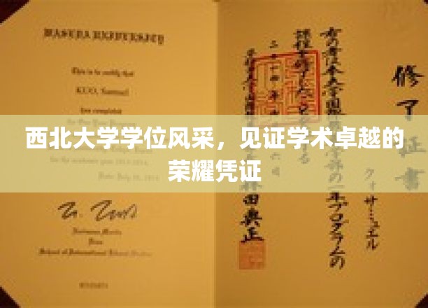 西北荣耀，学位之光，西北大学学子学术巅峰的璀璨印记