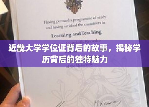 近畿大学学位证，探寻学历背后的神秘风采
