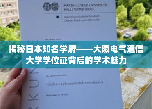 探索大阪电气通信大学学位证，解码学术精英的成长密码
