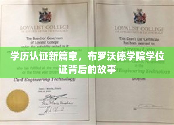 学历认证新篇章，布罗沃德学院学位证背后的故事
