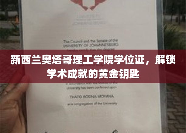奥塔哥理工学院学位证，开启学术巅峰的璀璨之门