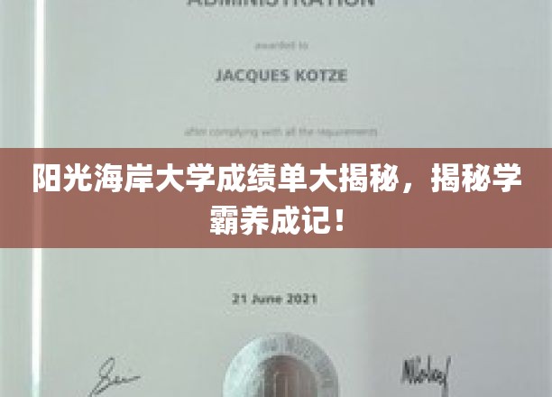 阳光海岸大学学霸养成记，揭秘成绩单背后的秘密！