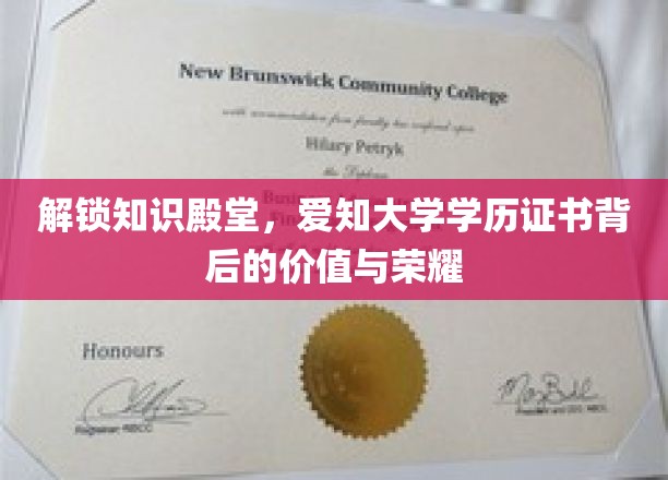 探寻学历荣耀，爱知大学证书的深层价值与非凡意义